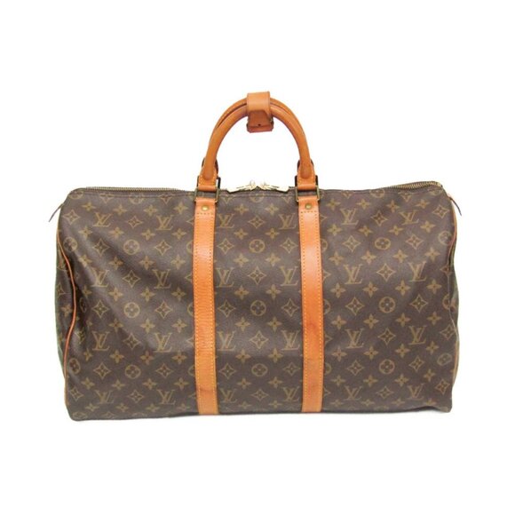 LOUIS VUITTON Brown Monogram Keepall 50 Boston Bag - Picture 1 of 15